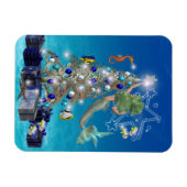 Ein magisches Meerjungfrau Weihnachten Weihnachten Magnet (Horizontal)