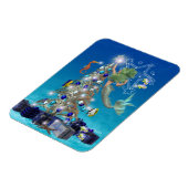 Ein magisches Meerjungfrau Weihnachten Weihnachten Magnet (Linke Seite)