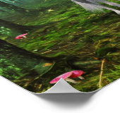 Ein magisches Meeting - Einhorn Fantasy Art Print Poster (Ecke)