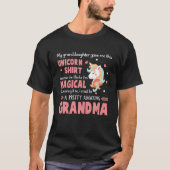 Ein magisches Oma-Einhorn von der Großtochter T-Shirt (Vorderseite)