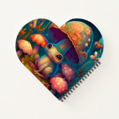 Ein magisches Pilzfrosch-Notizbuch Notizblock (Rückseite)