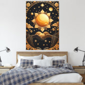 ein magisches Tarot Leinwanddruck (Insitu (Schlafzimmer))