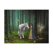 Ein magisches Treffen - Einhorn Fantasy Art