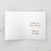 Ein magisches Weihnachtsfest | Blockkabine Karte (Innenseite)