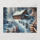 Ein magisches Weihnachtsfest | Blockkabine Postkarte (Vorderseite)