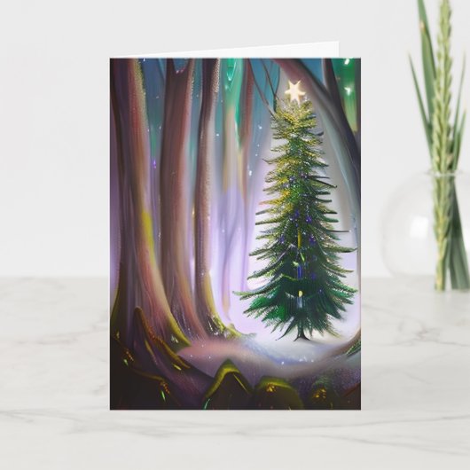 Ein magisches Weihnachtsfest Karte (Vorderseite)