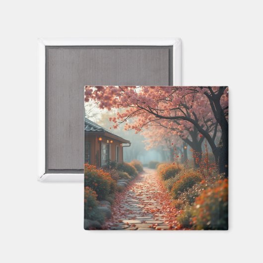 Ein Magnet, der die Herbstatmosphäre lasse Magnet (Vorderseite/Rückseite)