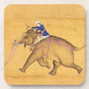 Ein Mahout, der einen Elefanten, vom großen Clive Getränkeuntersetzer