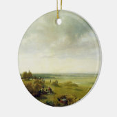 Ein Mais-Feld Keramik Ornament (Links)