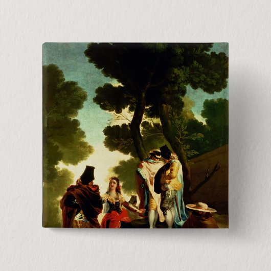 Ein Maja und ein Gallants, 1777 Button (Vorderseite)