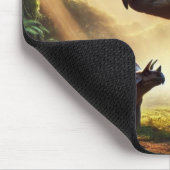 Ein majestätischer, erwachsener Triceratops Mousepad (Ecke)