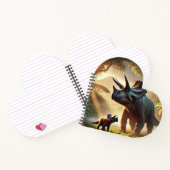 Ein majestätischer, erwachsener Triceratops Notizblock (Innenseite)