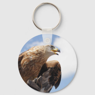 Ein majestätischer goldener Adler Schlüsselanhänger