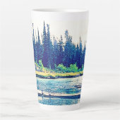 Ein majestätischer kanadischer Wildniswald. Jetzt  Milchtasse (Vorderseite)