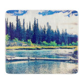 Ein majestätischer kanadischer Wildniswald. Jetzt Schneidebrett (Vorderseite)