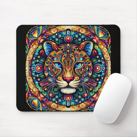 Ein majestätischer Leopard - Maus-Pad Mousepad (Mit Mouse)