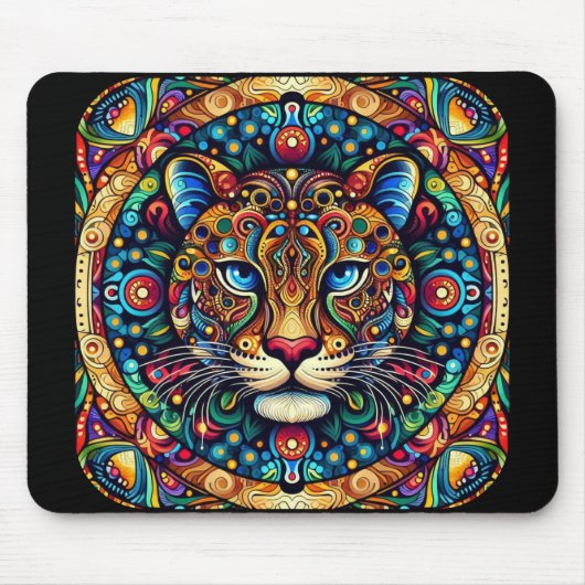 Ein majestätischer Leopard - Maus-Pad Mousepad (Vorne)