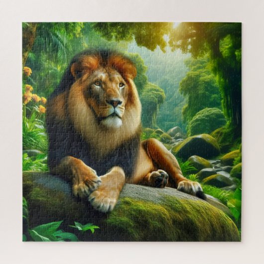 Ein majestätischer Löwe Puzzle (Vertikal)