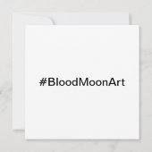 Ein majestätischer Löwe unter dem BLUTMUND. Einladung (Rückseite)