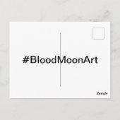 Ein majestätischer Löwe unter dem BLUTMUND. Postkarte (Rückseite)