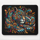Ein majestätischer Panther - Maus-Pad Mousepad (Vorne)