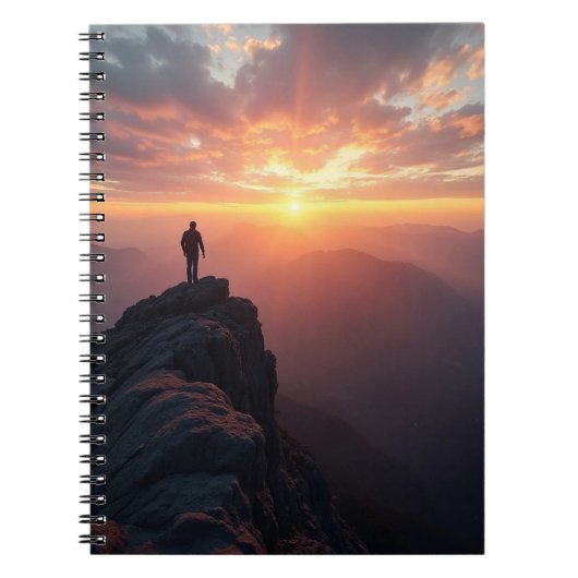 Ein majestätischer Sonnenaufgang vom Gipfel des Be Notizblock (Vorderseite)