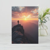 Ein majestätischer Sonnenaufgang vom Gipfel des Be Save The Date (Stehend Vorderseite)