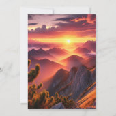 Ein majestätischer Sonnenaufgang vom Gipfel des Be Save The Date (Rückseite)