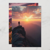 Ein majestätischer Sonnenaufgang vom Gipfel des Be Save The Date (Vorne/Hinten)