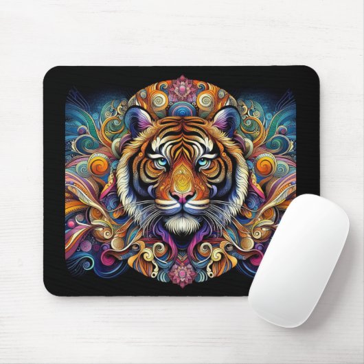 Ein majestätischer Tiger - Maus-Pad Mousepad (Mit Mouse)