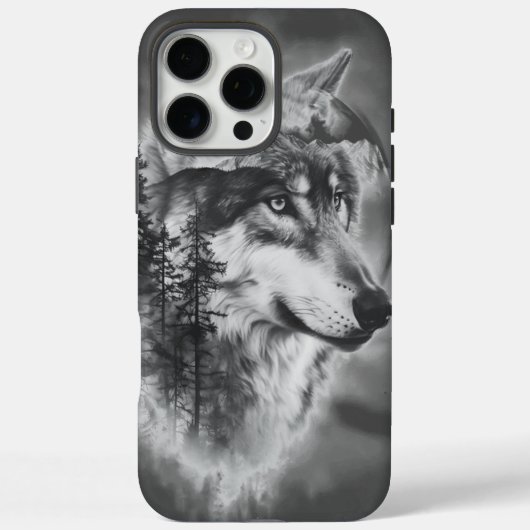 Ein majestätischer Wolf blickt bei Morgengrauen üb Case-Mate iPhone Hülle (Rückseite)