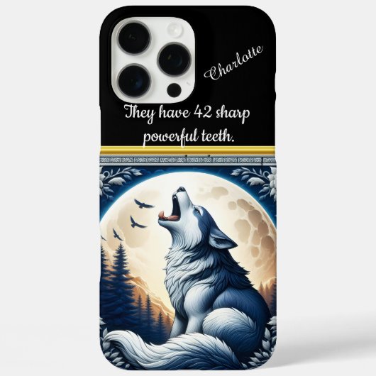Ein majestätischer Wolf im Winter am Himmel des Mo Case-Mate iPhone Hülle (Rückseite)