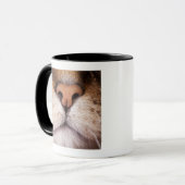 Ein Makrobild der Nase und des Munds einer Katze Tasse (Vorderseite Links)