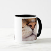 Ein Makrobild der Nase und des Munds einer Katze Tasse (VorderseiteRechts)