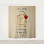 Ein Mal im Mittelalter Scroll Foto Hintergrund Wandteppich (Vorderseite)