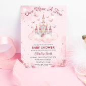Ein Mal in der Märchenhaus Girl Dusche Burg Einladung