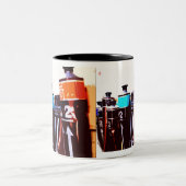 Ein Maler-bester Freund Zweifarbige Tasse (Mittel)