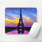 Ein malerischer Eiffelturm in leuchtendem Sonnenun Mousepad (Mit Mouse)