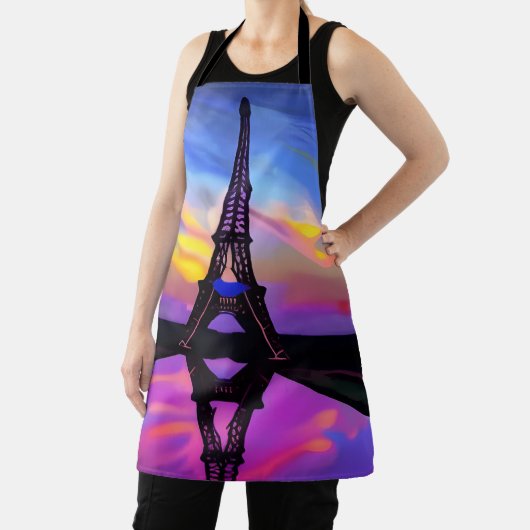 Ein malerischer Eiffelturm in leuchtendem Sonnenun Schürze (InSitu)