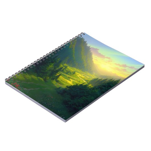 Ein malerischer Hafen der Grünen Notizblock (Linke Seite)