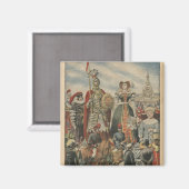 Ein malerisches und traditionelles Fest Magnet (Vorderseite/Rückseite)