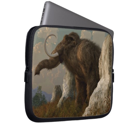 Ein Mammut auf Monument-Hügel Laptopschutzhülle (Vorne Rechts)