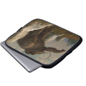 Ein Mammut auf Monument-Hügel Laptopschutzhülle (Vorne Knopf)