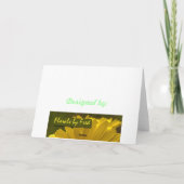 Ein Mammut dankt Karte (Rückseite)