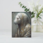 Ein Manatee in Robes Postkarte (Stehend Vorderseite)