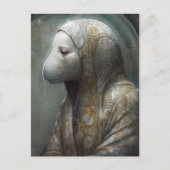 Ein Manatee in Robes Postkarte (Vorderseite)