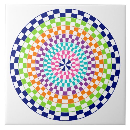 Ein Mandala Fliese (Vorderseite)