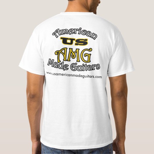 Ein Mann-Band durch USAMG T-Shirt (Rückseite)