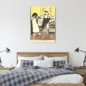 Ein Mann beschuldigt seine schwangere Frau Leinwanddruck (Insitu (Schlafzimmer))