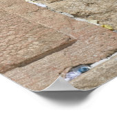 Ein Mann, der an der Western-Mauer betet Poster (Ecke)